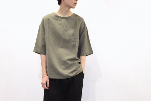 <img class='new_mark_img1' src='https://img.shop-pro.jp/img/new/icons47.gif' style='border:none;display:inline;margin:0px;padding:0px;width:auto;' />THEE / linen rayon t-shirt.(OLIVE)