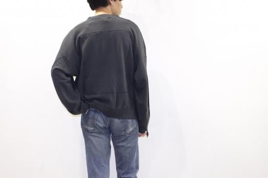stein | シュタイン OVERSIZED REBUILD SWEAT LS(CHARCOAL