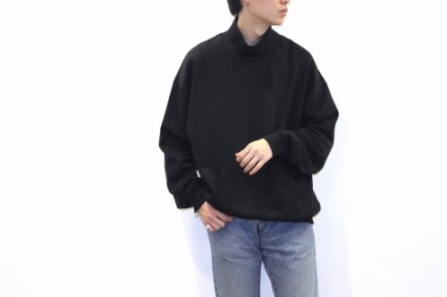 <img class='new_mark_img1' src='https://img.shop-pro.jp/img/new/icons47.gif' style='border:none;display:inline;margin:0px;padding:0px;width:auto;' />no. / MOCKNECK SWEAT(BLACK)