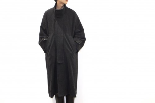 <img class='new_mark_img1' src='https://img.shop-pro.jp/img/new/icons47.gif' style='border:none;display:inline;margin:0px;padding:0px;width:auto;' />VOAAOV / TWEED OVERSIZE STANDCOLLAR COAT(BLACK)