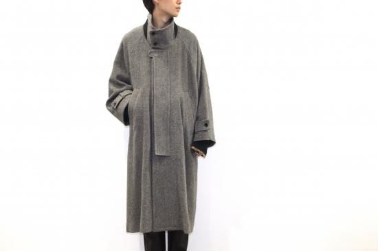 20AW TWEED OVERSIZE STANDCOLLAR COAT