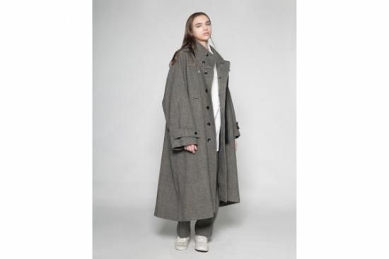 20AW TWEED OVERSIZE STANDCOLLAR COAT