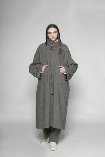 20AW TWEED OVERSIZE STANDCOLLAR COAT