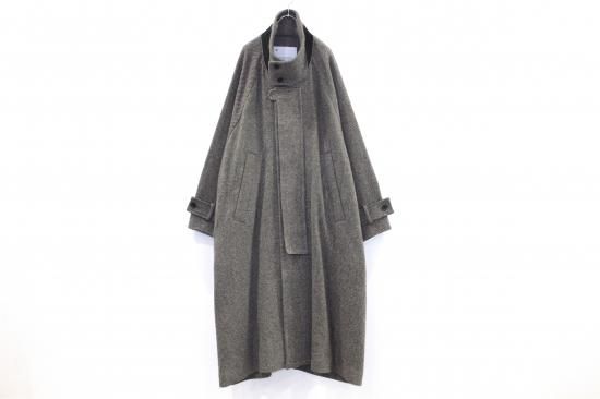 20AW TWEED OVERSIZE STANDCOLLAR COAT