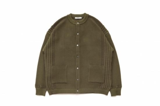 YASHIKI / Hyomon Cardigan(OLIVE) | ヒョウモンカーディガン YASHIKI / Hyomon Cardigan(OLIVE) | ヒョウモンカーディガン