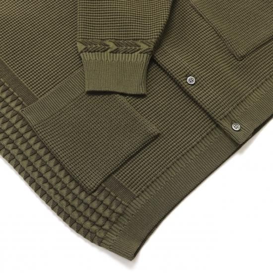 YASHIKI / Hyomon Cardigan(OLIVE) | ヒョウモンカーディガン YASHIKI / Hyomon Cardigan(OLIVE) | ヒョウモンカーディガン
