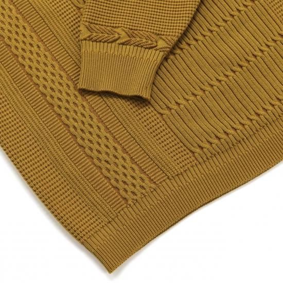 YASHIKI Tsurara Knit ニット YASHIKI / Tsurara Knit(MUSTARD) | ツララニット(マスタード
