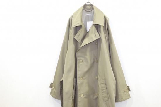 Blanc YM / Silk Grosgrain Trench Coat(GOLD)通販サイト - 京都 Blanc YM / Silk Grosgrain Trench Coat(GOLD)通販サイト - 京都
