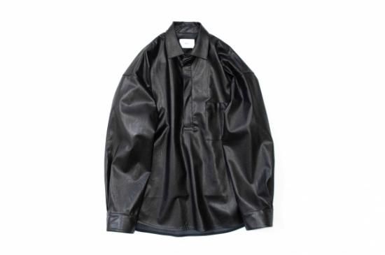stein | シュタイン OVERSIZED PULLOVER SHIRT(LEATHER stein | シュタイン OVERSIZED PULLOVER SHIRT(LEATHER