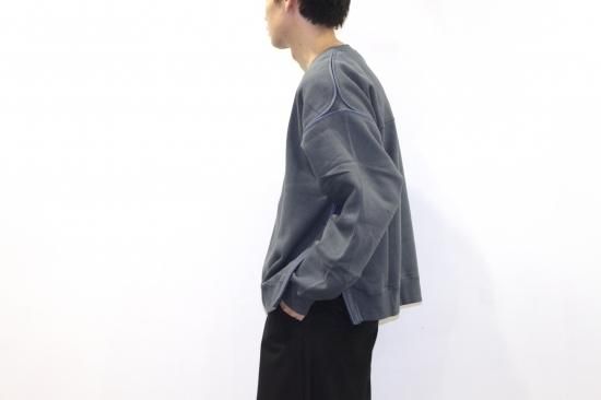 YOKE | OVERSIZED PIPING SWEAT(WHITE) | パイピングスウェット