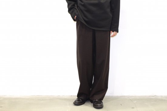 THEE | シー / oversize tuck pants.(BROWN)通販サイト - 京都取扱い ...