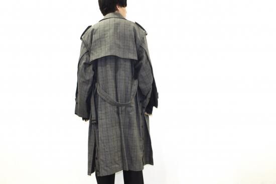 stein | シュタイン DEFORMATION TRENCH COAT(GLEN CHECK stein | シュタイン DEFORMATION TRENCH COAT(GLEN CHECK