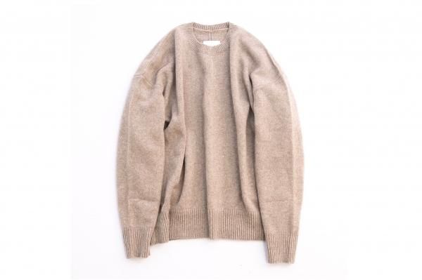 stein | シュタイン EX FINE LAMBS CREW NECK KNIT LS(BEIGE ...