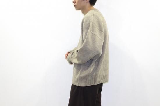 stein | シュタイン EX FINE LAMBS CREW NECK KNIT LS(BEIGE) / ラムウールクルーネックニット(ベージュ)  通販サイト - 京都取扱い店舗 ATTEMPT KYOTO Online Shop/ アテンプト キョウト