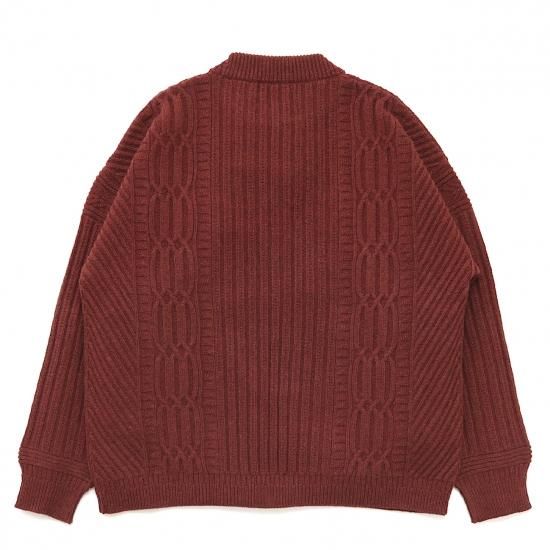 YASHIKI / Wadachi Knit(BURGUNDY) | ワダチニット(バーガンディ YASHIKI / Wadachi Knit(BURGUNDY) | ワダチニット(バーガンディ