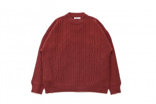 <img class='new_mark_img1' src='https://img.shop-pro.jp/img/new/icons47.gif' style='border:none;display:inline;margin:0px;padding:0px;width:auto;' />YASHIKI / Wadachi Knit(BURGUNDY)