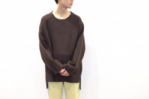 <img class='new_mark_img1' src='https://img.shop-pro.jp/img/new/icons2.gif' style='border:none;display:inline;margin:0px;padding:0px;width:auto;' />VOAAOV / OVERSIZED CREWNECK KINT(BROWN)