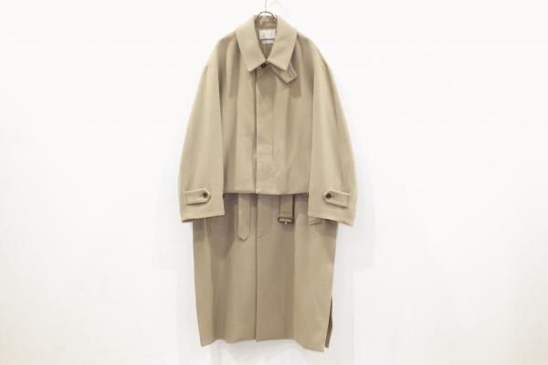 YOKE | 3WAY BAL COLLAR SHARE COAT(BEIGE) | 3WAYバルカラーコート 