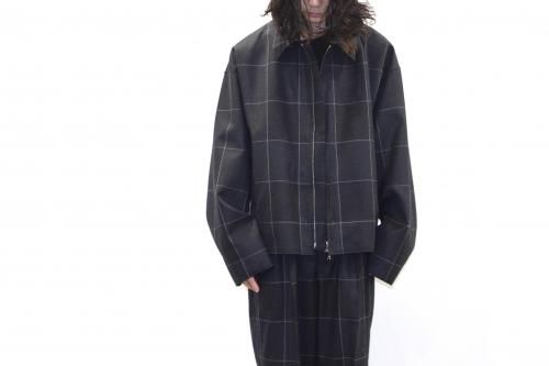 <img class='new_mark_img1' src='https://img.shop-pro.jp/img/new/icons47.gif' style='border:none;display:inline;margin:0px;padding:0px;width:auto;' />YOKE / CUT-OFF DRIZZLER JACKET(NAVY CHECK)