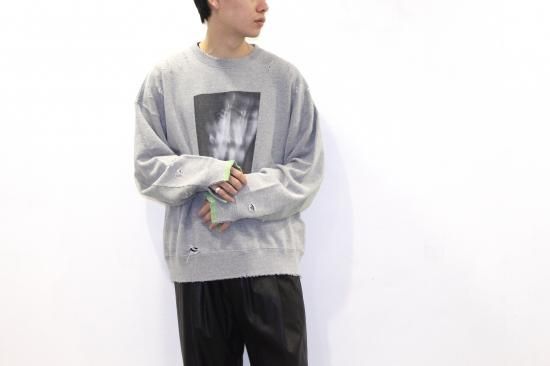 stein | シュタイン OVERSIZED REBUILD SWEAT LS(GREY) / オーバー