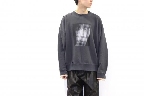 stein | シュタイン OVERSIZED REBUILD SWEAT LS(CHARCOAL) / オーバー