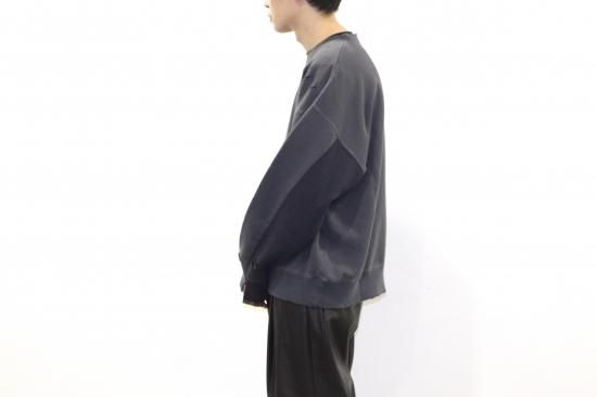 stein | シュタイン OVERSIZED REBUILD SWEAT LS(CHARCOAL stein | シュタイン OVERSIZED REBUILD SWEAT LS(CHARCOAL