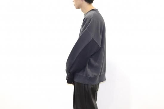 stein | シュタイン OVERSIZED REBUILD SWEAT LS(CHARCOAL) / オーバー ...