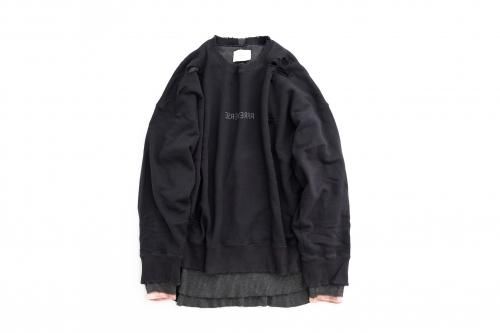 <img class='new_mark_img1' src='https://img.shop-pro.jp/img/new/icons47.gif' style='border:none;display:inline;margin:0px;padding:0px;width:auto;' />stein / OVERSIZED LAYERED SWEAT LS(DARK NAVY)