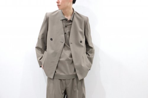 <img class='new_mark_img1' src='https://img.shop-pro.jp/img/new/icons47.gif' style='border:none;display:inline;margin:0px;padding:0px;width:auto;' />VOAAOV / WASHABLE WOOL NO COLLAR JACKET(BEIGE)