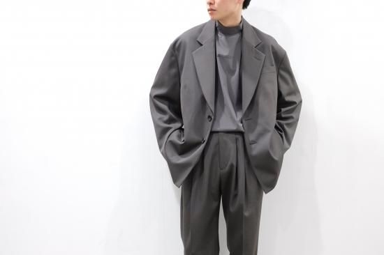 stein | シュタイン OVERSIZED SINGLE BREASTED JACKET(GREY KHAKI