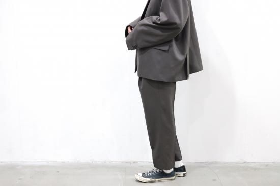 stein WIDE TAPERED TROUSERS sizeM グレー