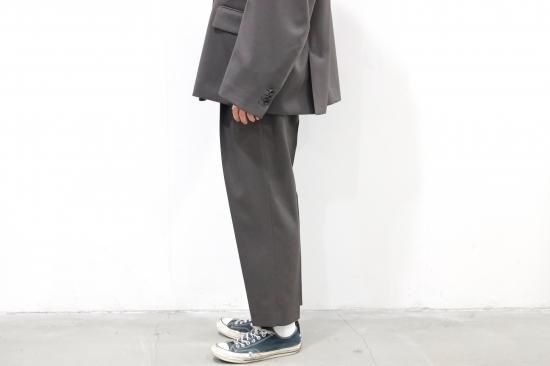 ssstein / シュタイン】EXTRA WIDE TROUSERS - DARK BEIGE