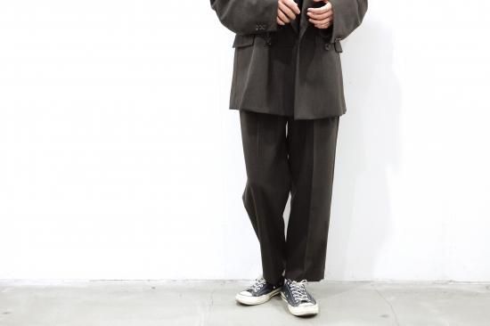 stein | シュタイン EX WIDE TAPERED TROUSERS(BROWN) / エクストラ