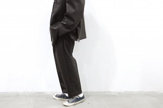 stein | シュタイン EX WIDE TAPERED TROUSERS(BROWN) / エクストラ