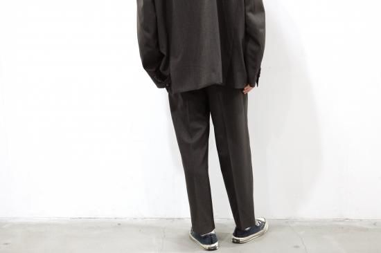 stein | シュタイン EX WIDE TAPERED TROUSERS(BROWN stein | シュタイン EX WIDE TAPERED TROUSERS(BROWN