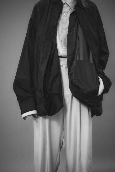 stein | シュタイン OVERSIZED WIND SHIRT(CHARCOAL) / オーバー stein | シュタイン OVERSIZED WIND SHIRT(CHARCOAL) / オーバー