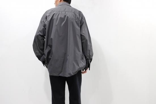 stein | シュタイン OVERSIZED WIND SHIRT(CHARCOAL) / オーバーサイズ 