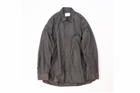 stein | シュタイン OVERSIZED WIND SHIRT(CHARCOAL) / オーバー stein | シュタイン OVERSIZED WIND SHIRT(CHARCOAL) / オーバー