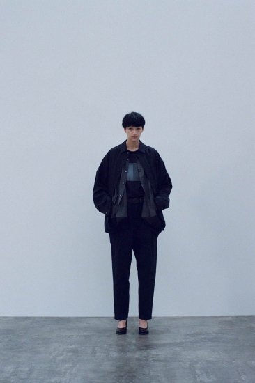 stein | シュタイン OVERSIZED WIND SHIRT(CHARCOAL) / オーバーサイズ