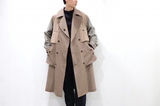 YOKE RIVERSIBLE DOUBLE-BREASTED COAT材質 - トレンチコート