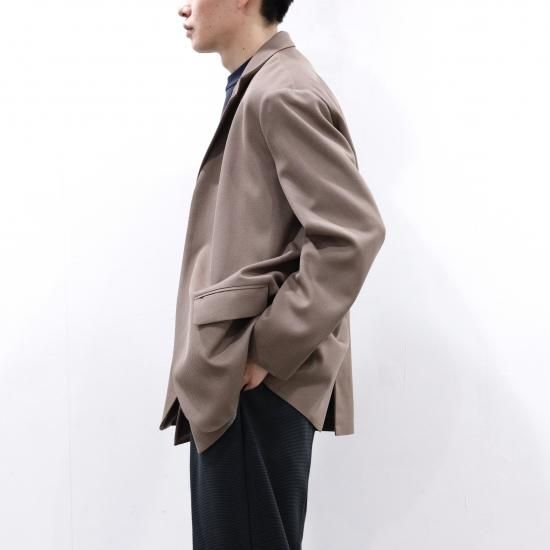 YOKE | DETACHABLE COLLAR TAILORED JACKET(DUSTY TAUPE 