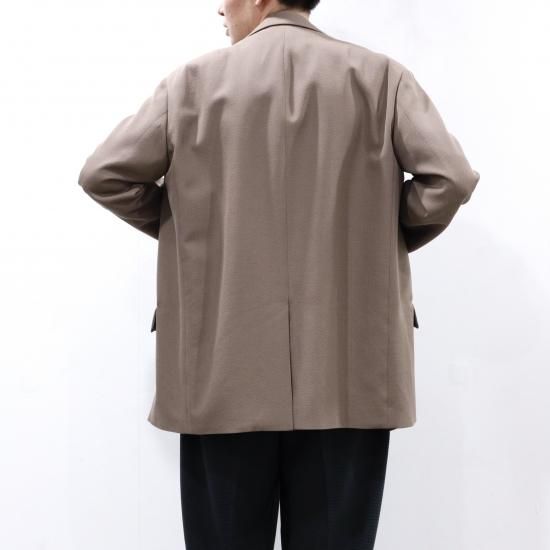 YOKE | DETACHABLE COLLAR TAILORED JACKET(DUSTY TAUPE YOKE | DETACHABLE COLLAR TAILORED JACKET(DUSTY TAUPE