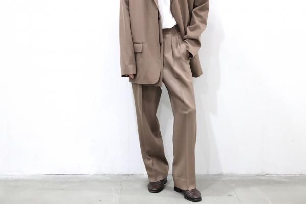 送料無料・名入れ彫刻 YOKE 2TUCK WIDE GURKHA TROUSERS ヨーク