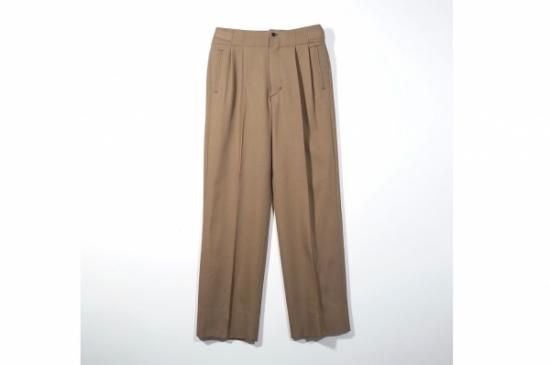 YOKE | 2TUCK WIDE GURKHA TROUSERS(DUSTY TAUPE) | 2タックワイド 