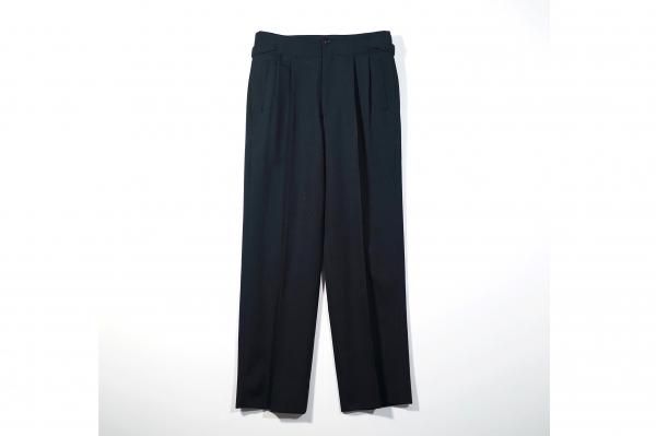 YOKE | 2TUCK WIDE GURKHA TROUSERS(OCEAN NAVY) | 2タックワイド 