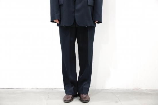 YOKE | 2TUCK WIDE GURKHA TROUSERS(OCEAN NAVY) | 2 