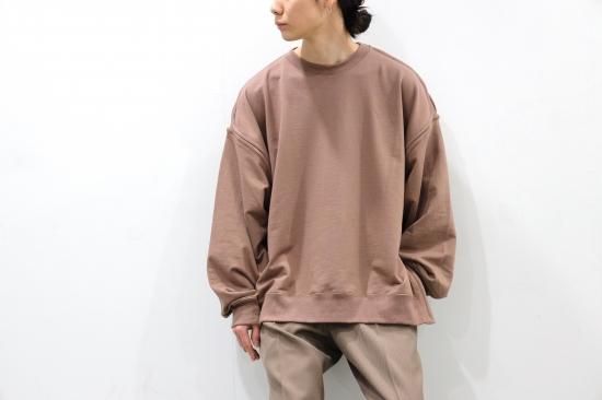 YOKE | OVERSIZED PIPING SWEAT SHIRT(TAUPE) | パイピングスウェット