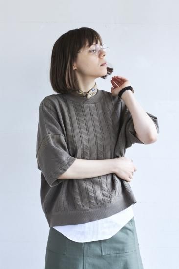 トップス 21ss yashiki Soyokaze Cardigan MOCHA YASHIKI / Soyokaze Cardigan(MOCHA) | ソヨカゼカーディガン