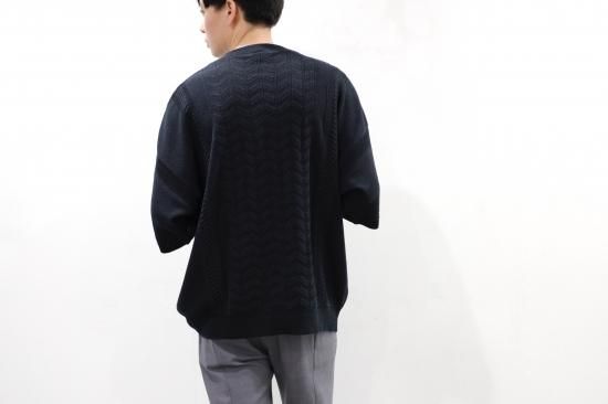 YASHIKI / Soyokaze Cardigan(BLACK) | ソヨカゼカーディガン(ブラック