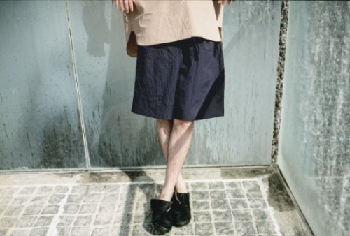 <img class='new_mark_img1' src='https://img.shop-pro.jp/img/new/icons47.gif' style='border:none;display:inline;margin:0px;padding:0px;width:auto;' />Blanc YM / Belted Harf Pants(NAVY)